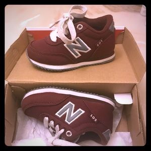 Infant Maroon New Balance 501